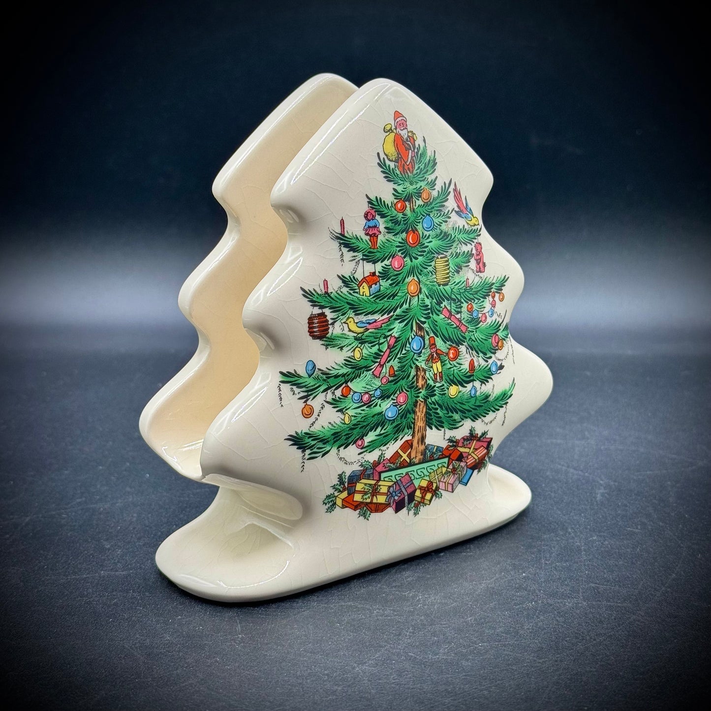 Vintage Spode Christmas Napkin Holder