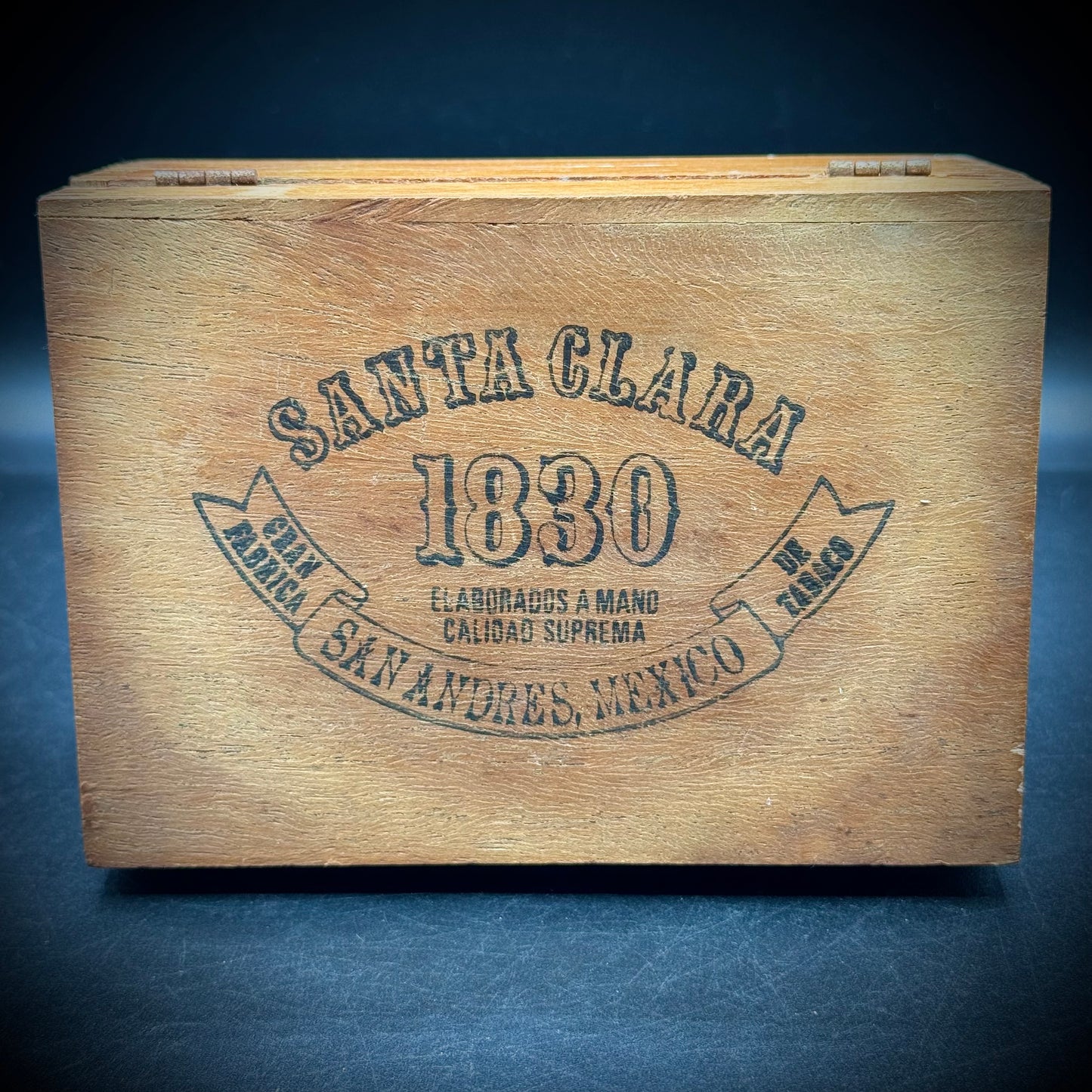 Vintage Dove Tail Wood Cigar Box - Made in Mexico