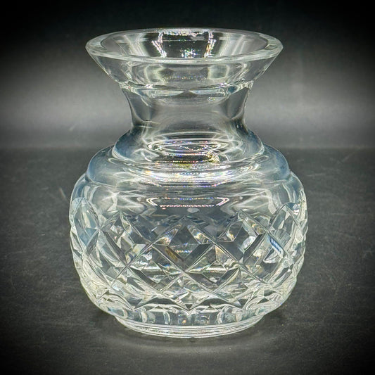 Waterford Crystal Diamond Cut Pattern Small Vase