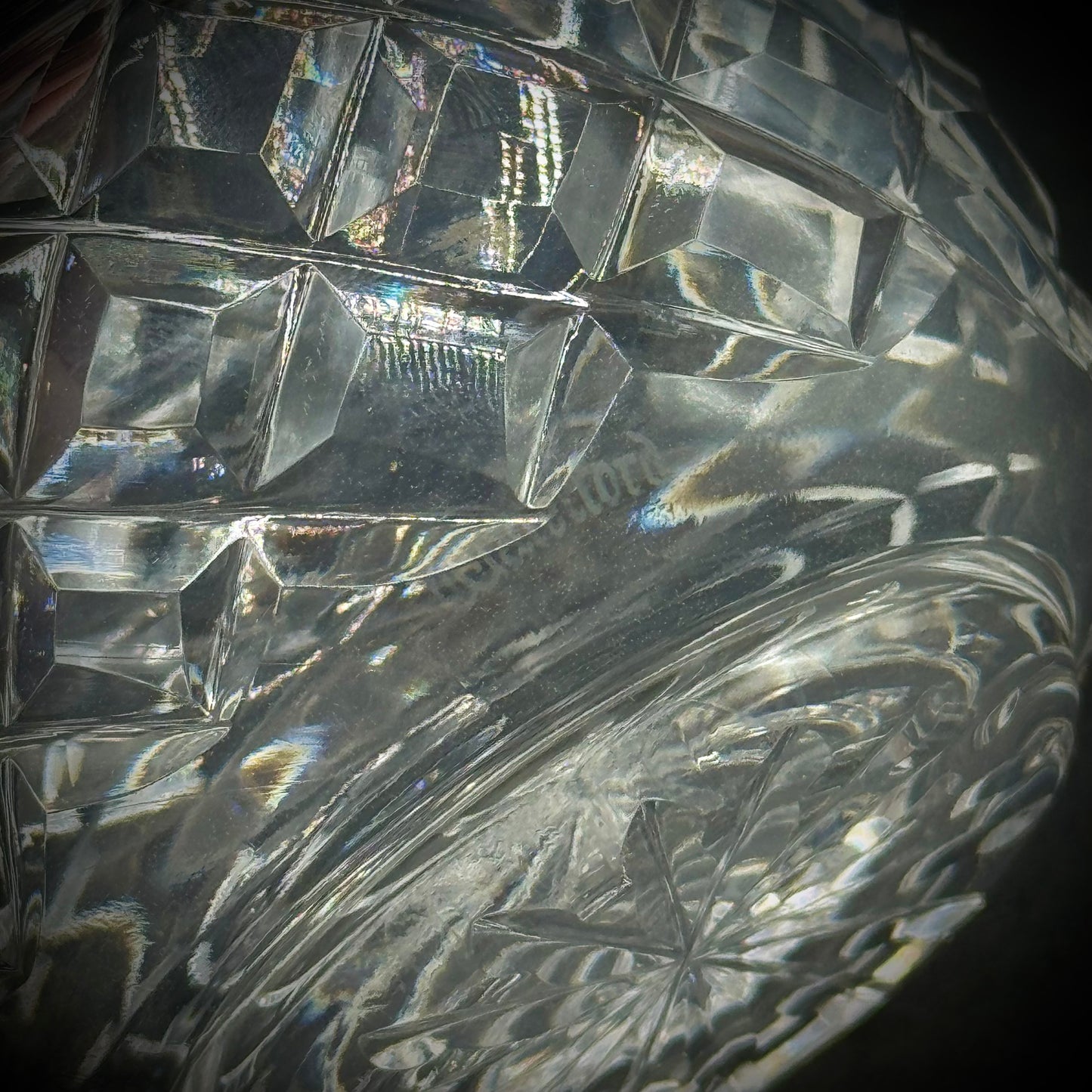 Waterford Crystal Diamond Cut Pattern Small Vase