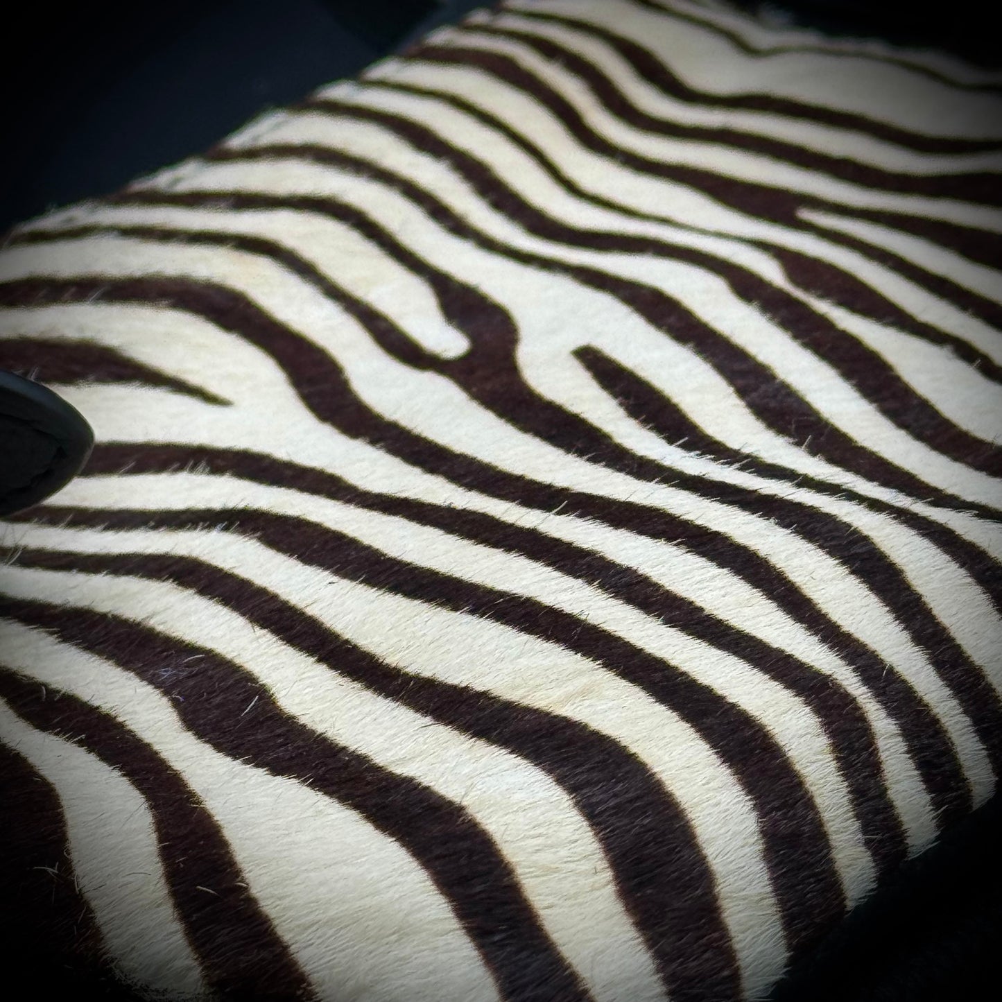Banana Republic Faux Zebra Fur Crossbody Purse