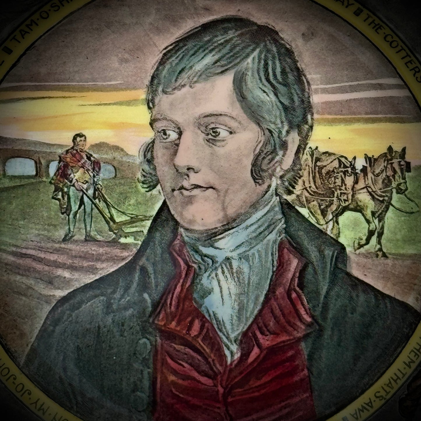 Vintage Royal Doulton Robert Burns Large Art Plate