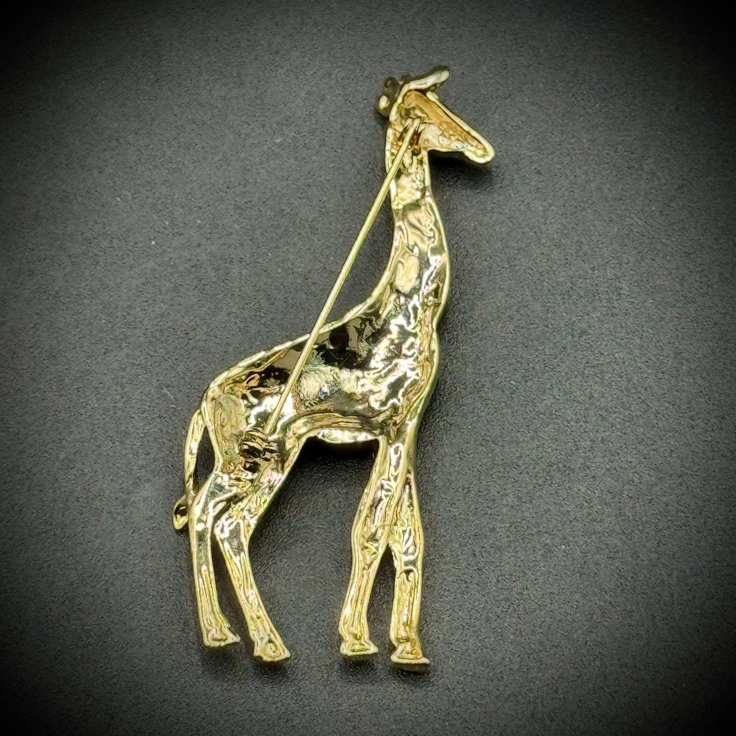 Fabulous Rhinestone Giraffe Brooch