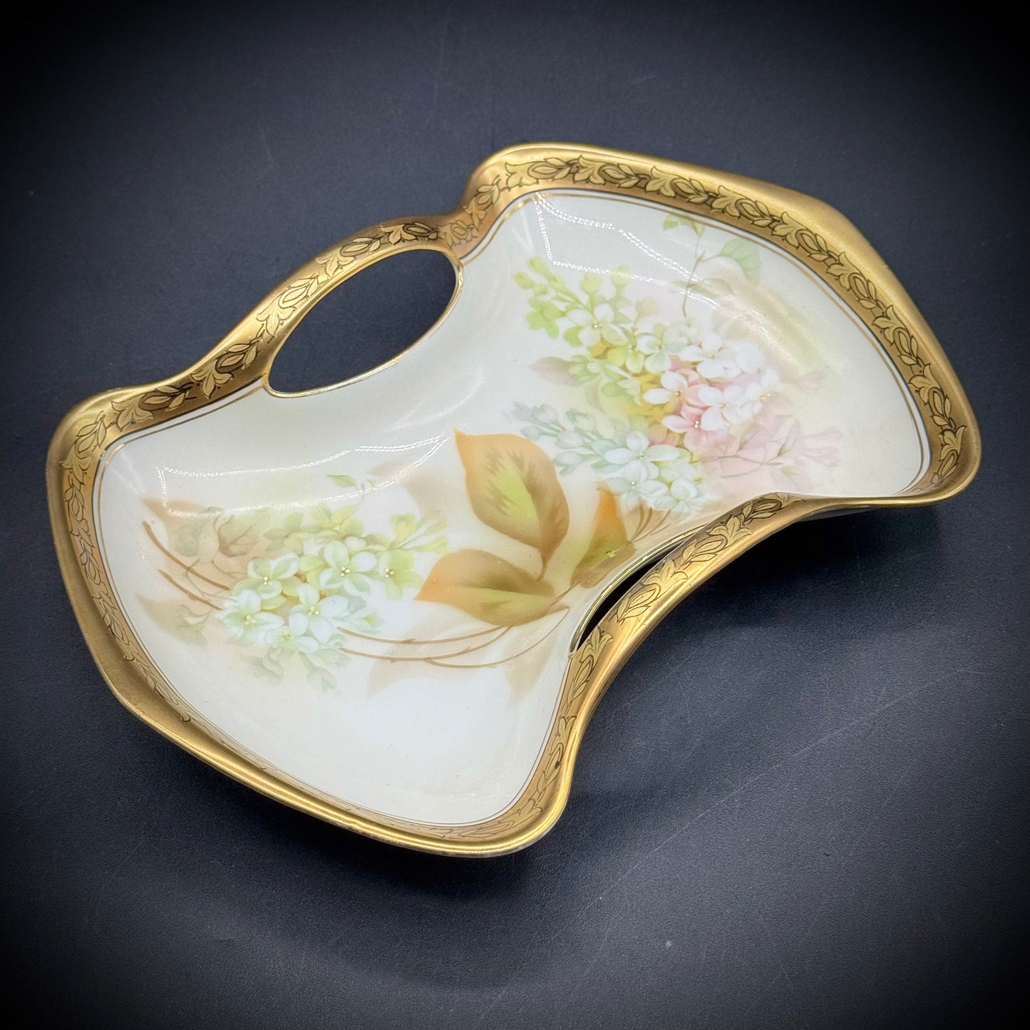Vintage Reinhold Schlegelmilch Floral Motif Dish