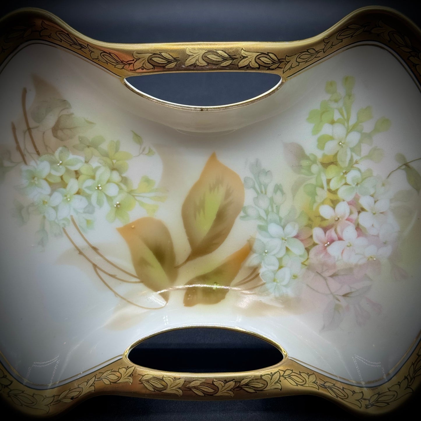 Vintage Reinhold Schlegelmilch Floral Motif Dish