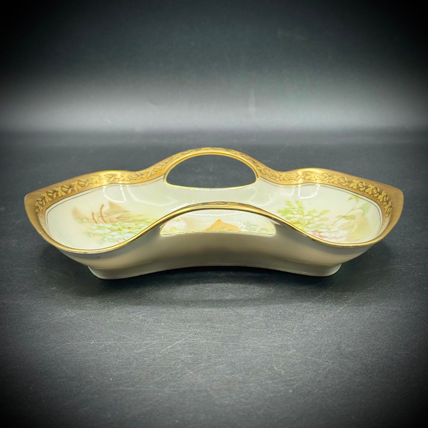 Vintage Reinhold Schlegelmilch Floral Motif Dish