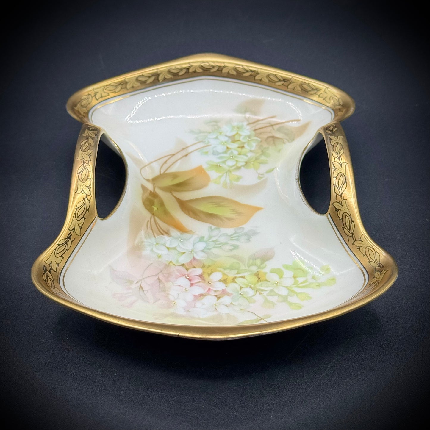 Vintage Reinhold Schlegelmilch Floral Motif Dish