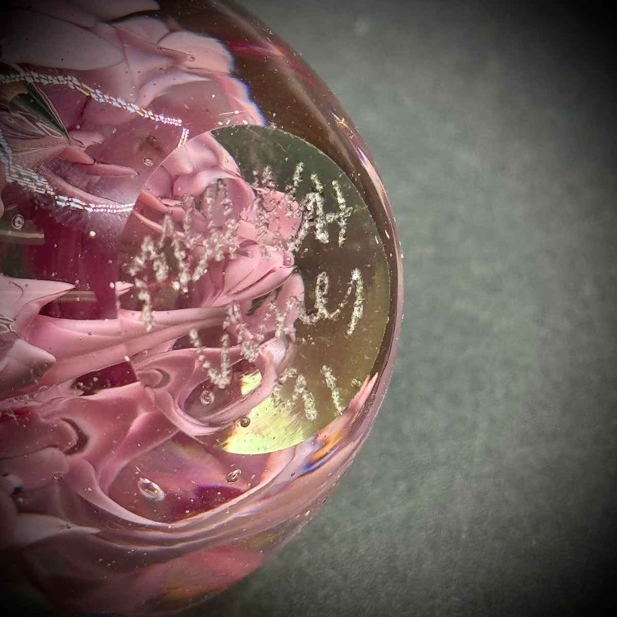 Artist Rover Vines Signed MSH Studios Art Glass Egg Paperweight ...