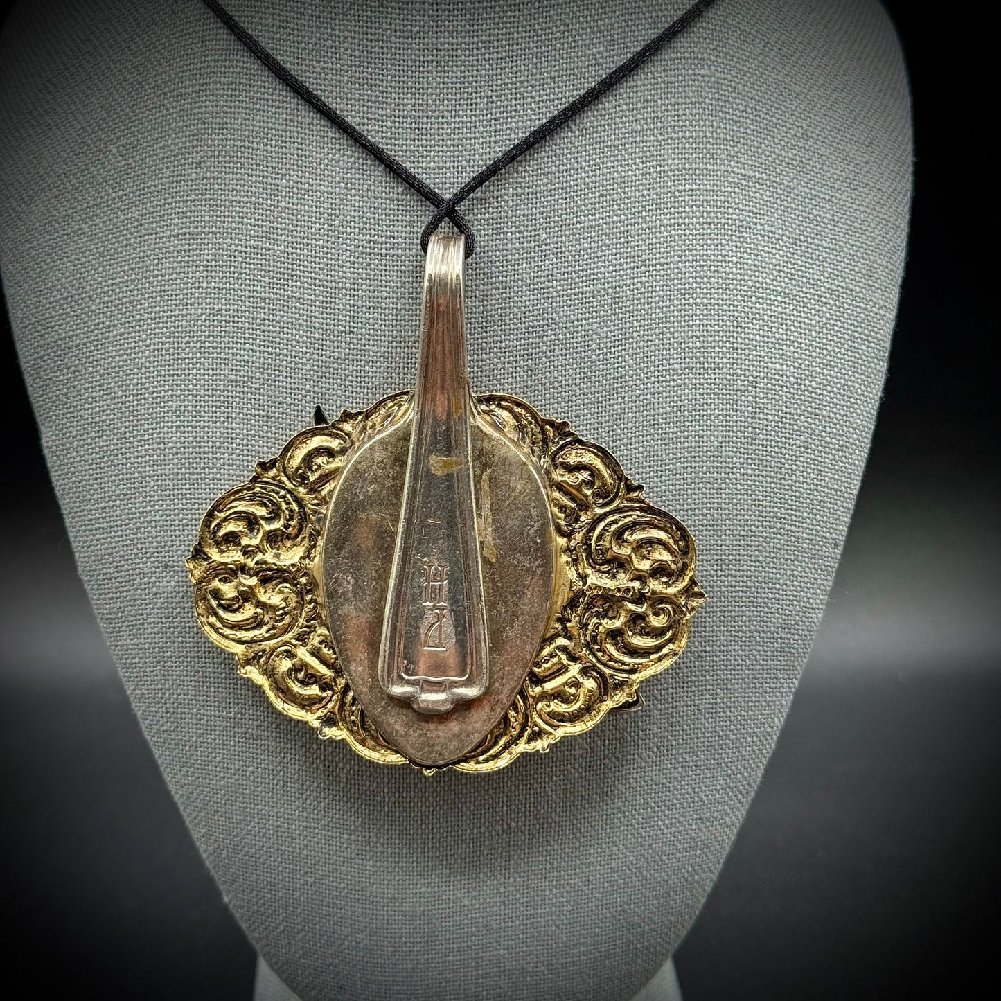Unique Artist Made Large Kitty Cat Pendant