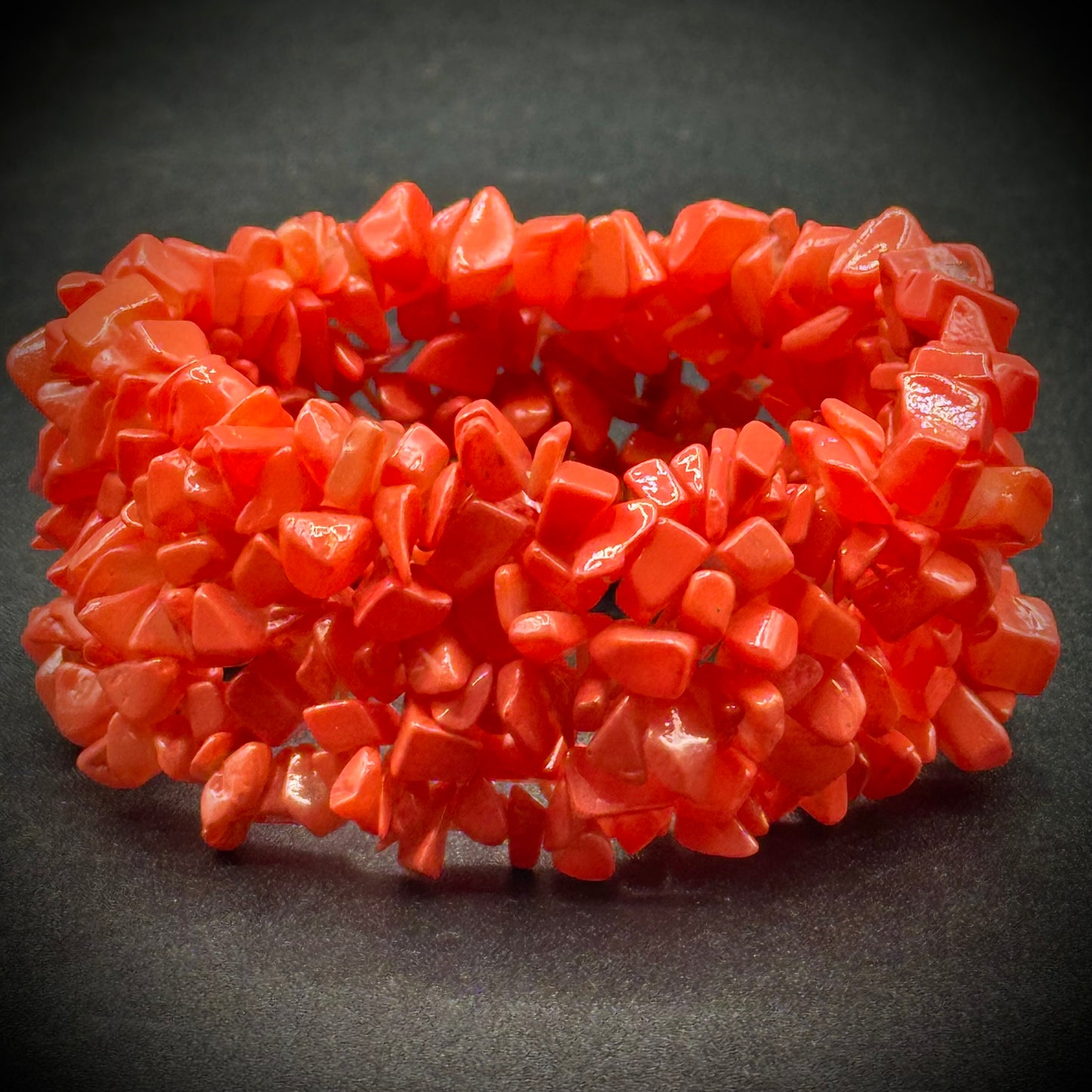Fabulous Coral Chip Bracelet