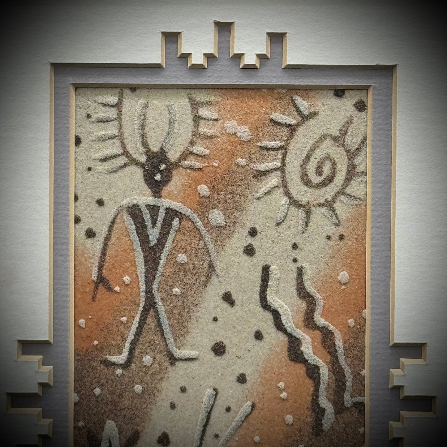 Artist Signed & Custom Framed Navajo Sand Painting