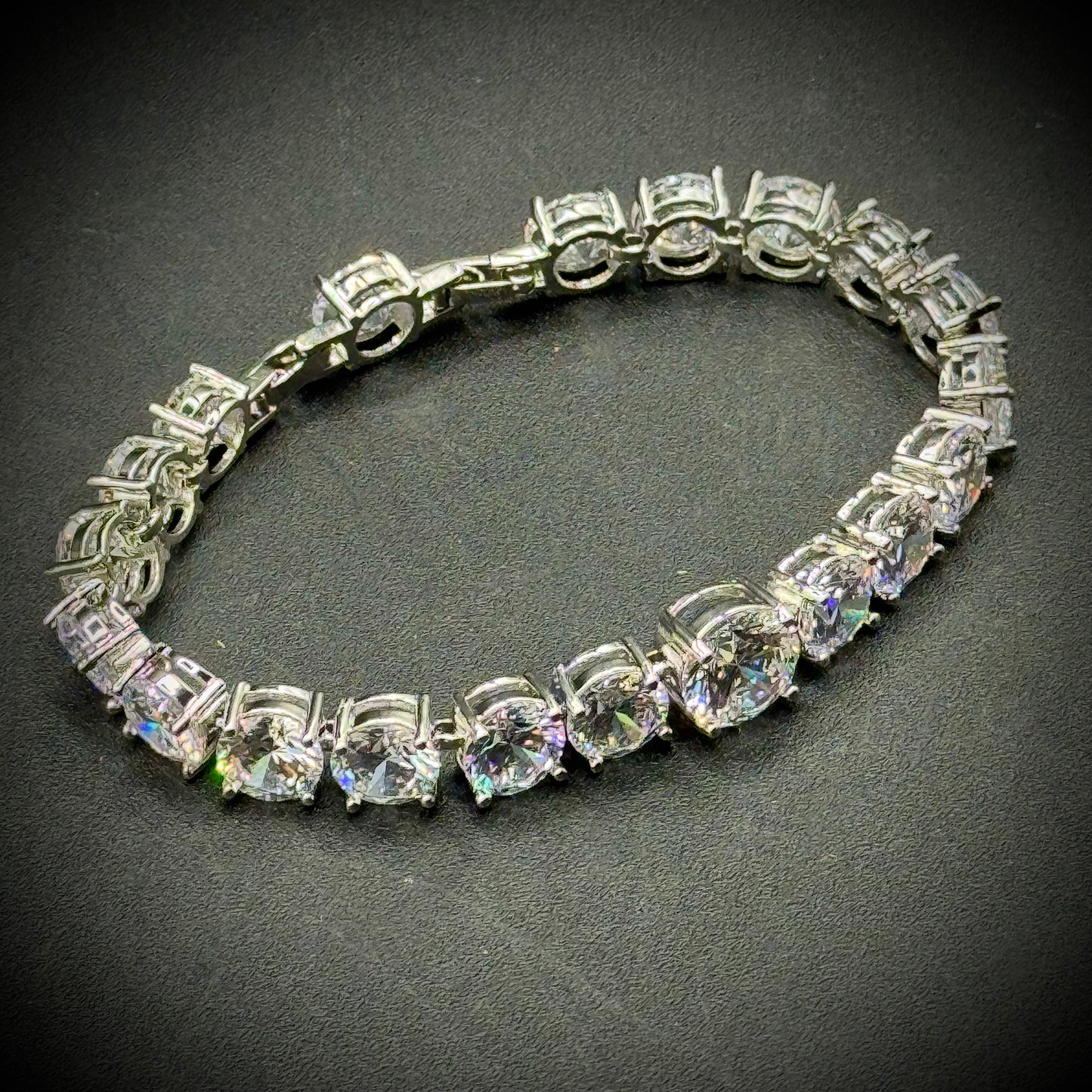 Large Cubic Zirconia Tennis Bracelet