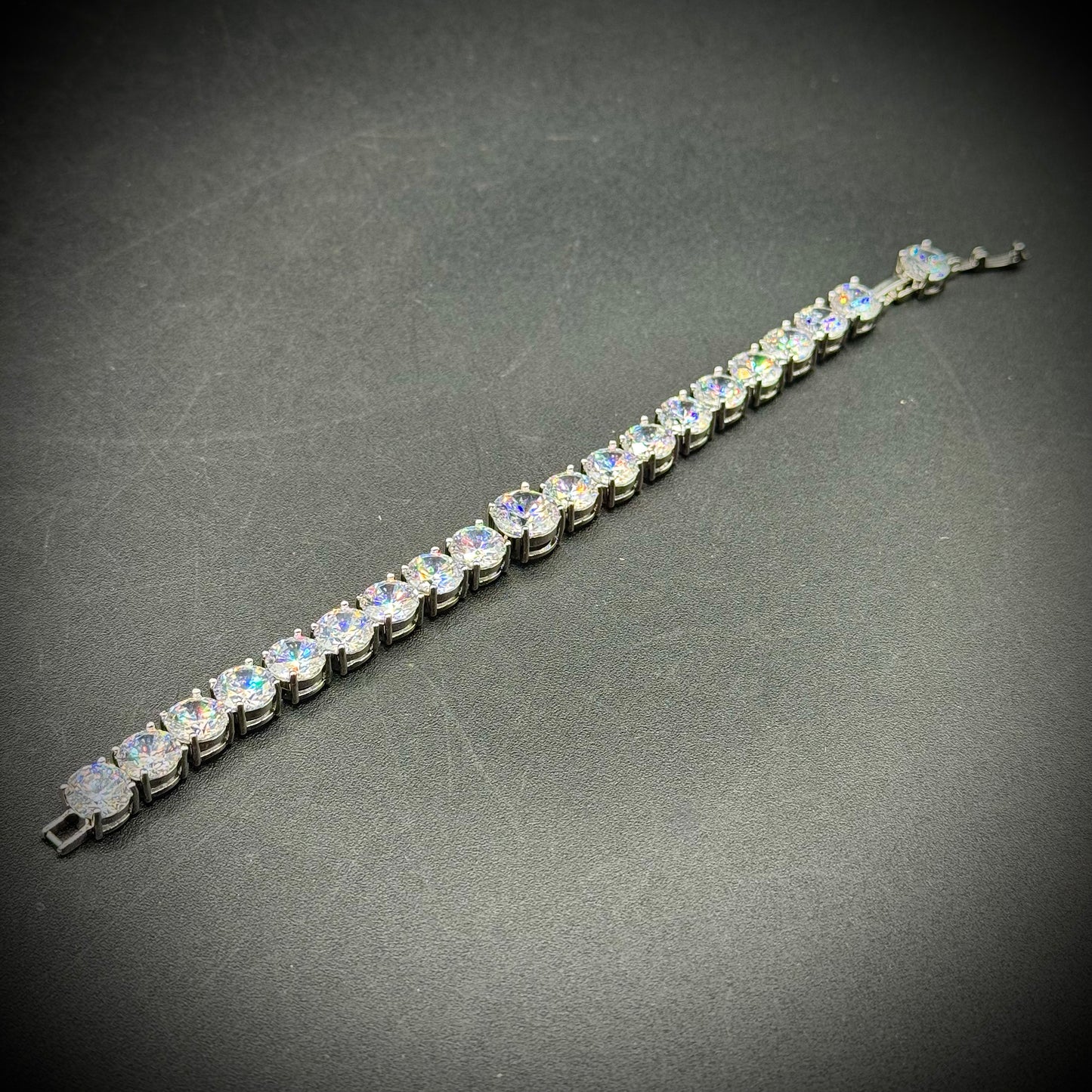 Large Cubic Zirconia Tennis Bracelet