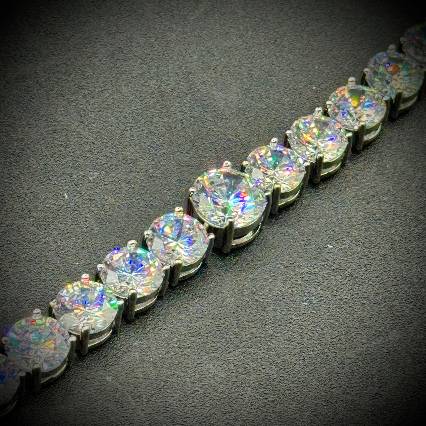 Large Cubic Zirconia Tennis Bracelet