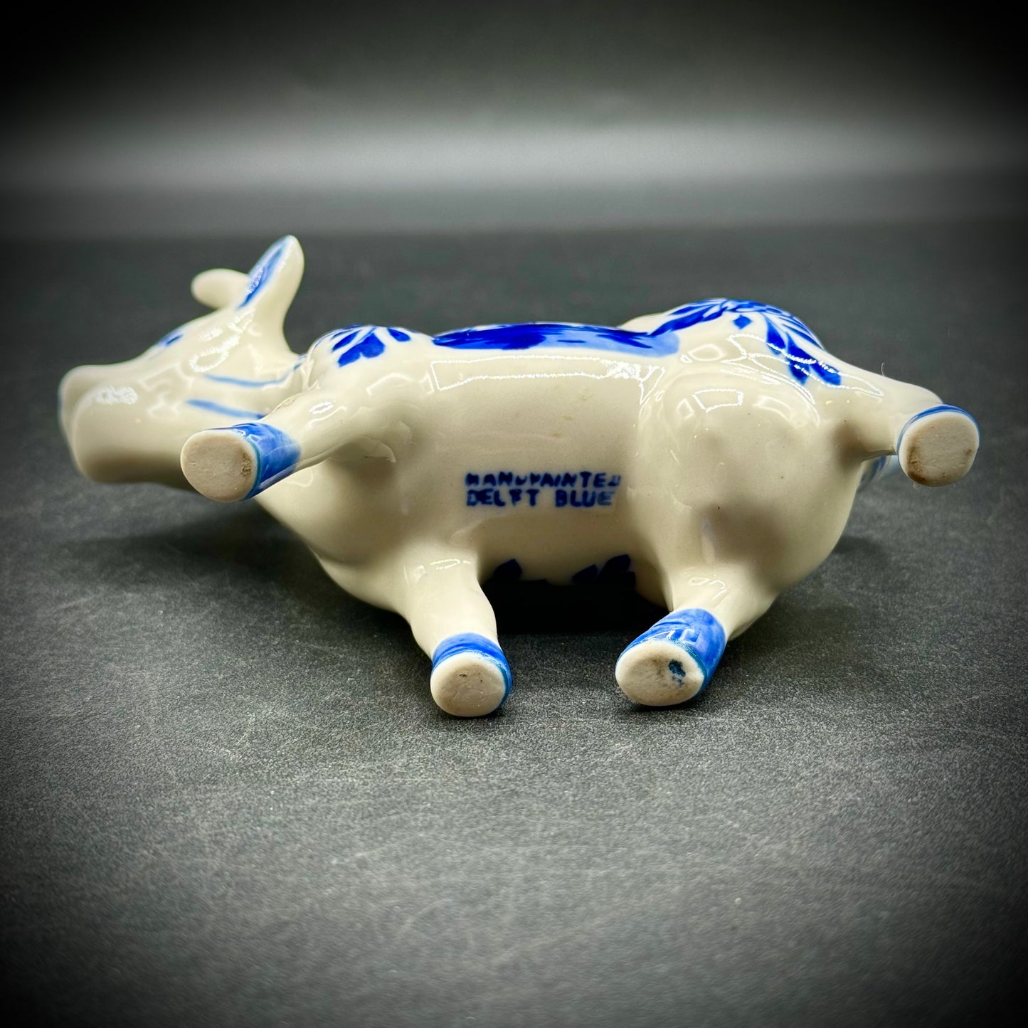 Vintage Delft Blue Cow Creamer