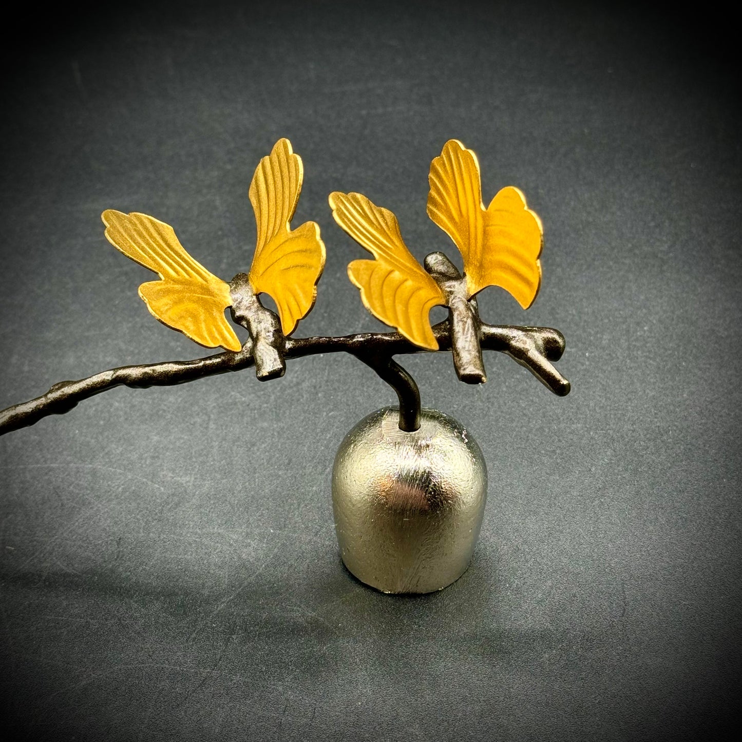 Butterfly Ginkgo Michael Aron Metal Candle Snuffer