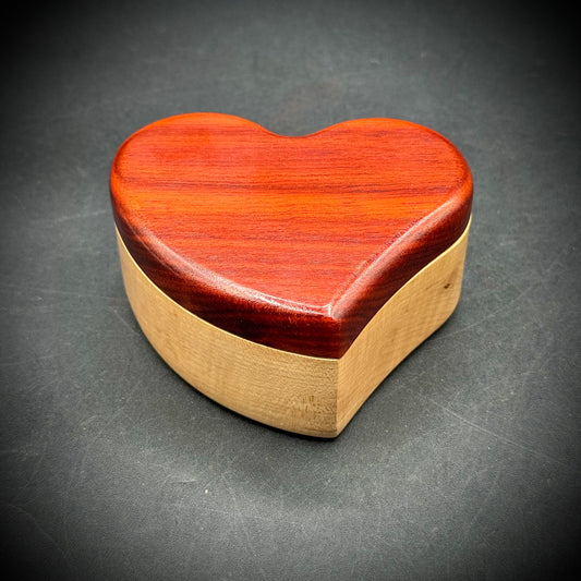 Heartwood Creations Carved Wood Heart Puzzle Box