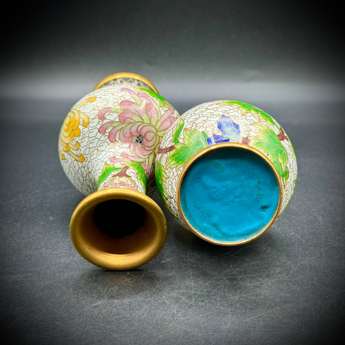 Pair of Chinese Cloisonné Vases