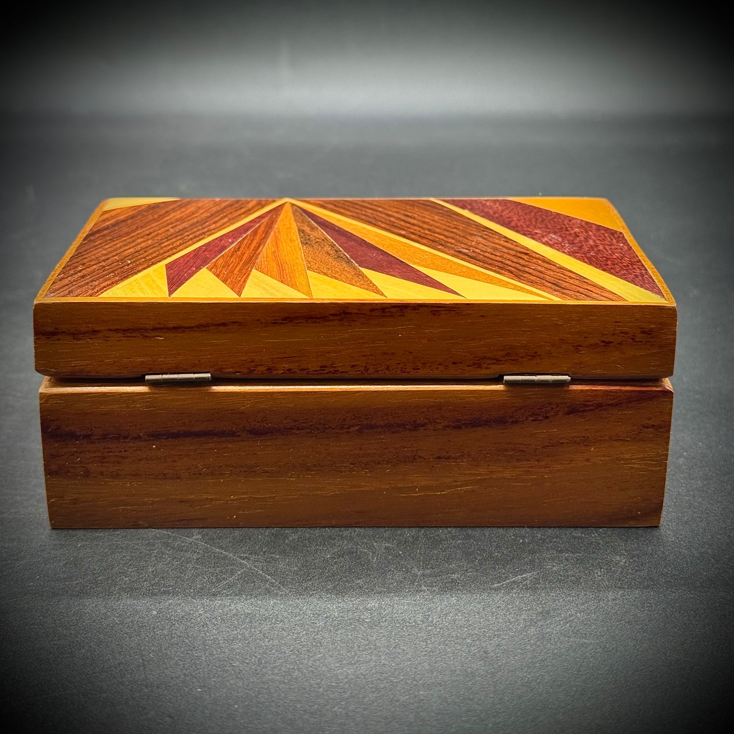 Vintage Inlaid Wood Box