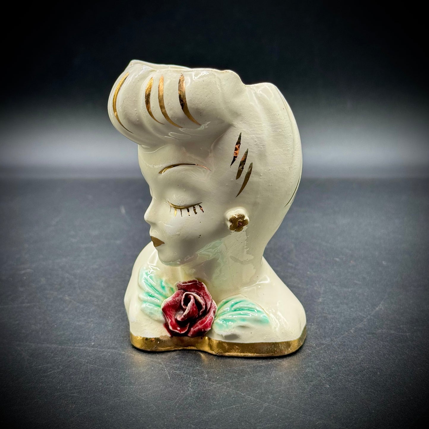 Vintage Lewis Weil Glamour Girl Small Head Vase