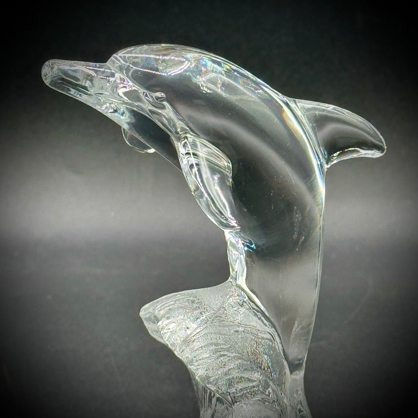 Cristal d'Arques Dolphin Sculpture
