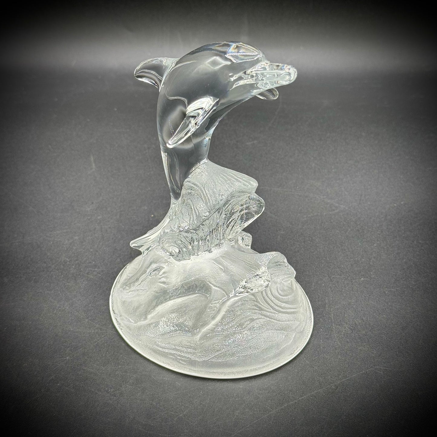 Cristal d'Arques Dolphin Sculpture