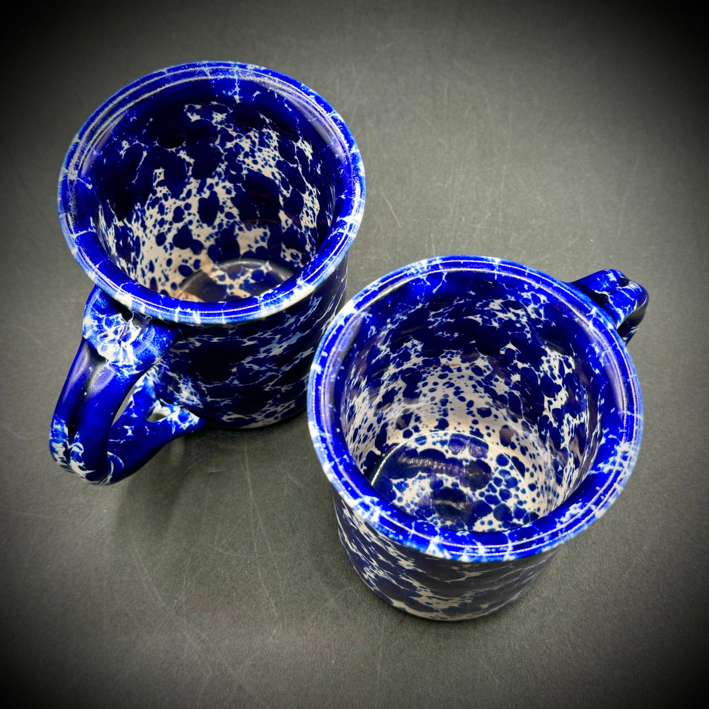 Pair of Bennington VT 1967 Pottery Mugs