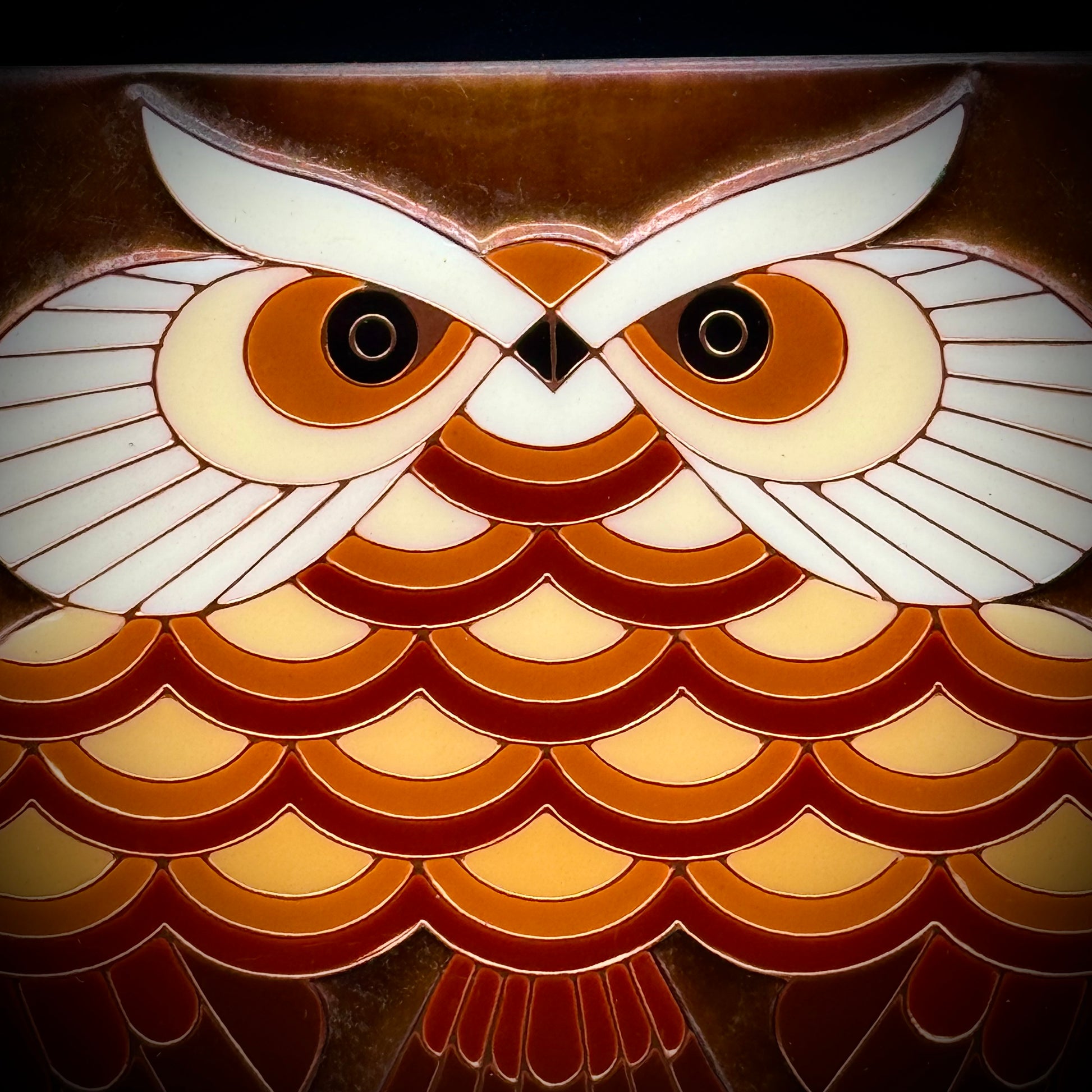 Vinage Copper Artisan Owl Hanging Art Picker Road Boutique