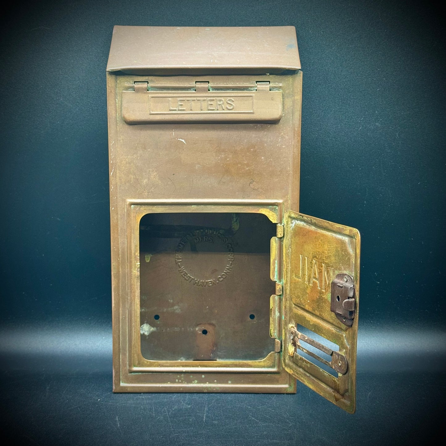 Antique 1920s - 1930s Corbin Style Mailbox - Made in USA