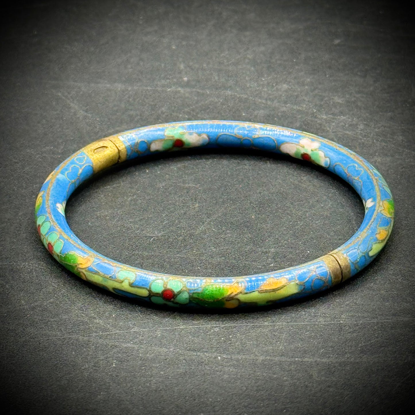Three Vintage Cloisonné Enamel Bangles - Made in India