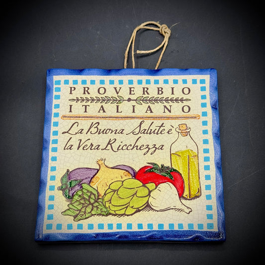 Cortopassi Family Brand Hand Painted Kitchen Tile - Made in Italy