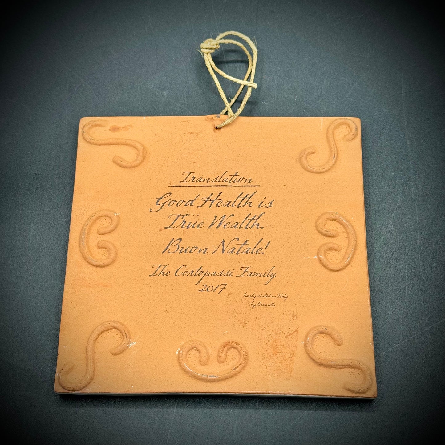 Cortopassi Family Brand Hand Painted Kitchen Tile - Made in Italy