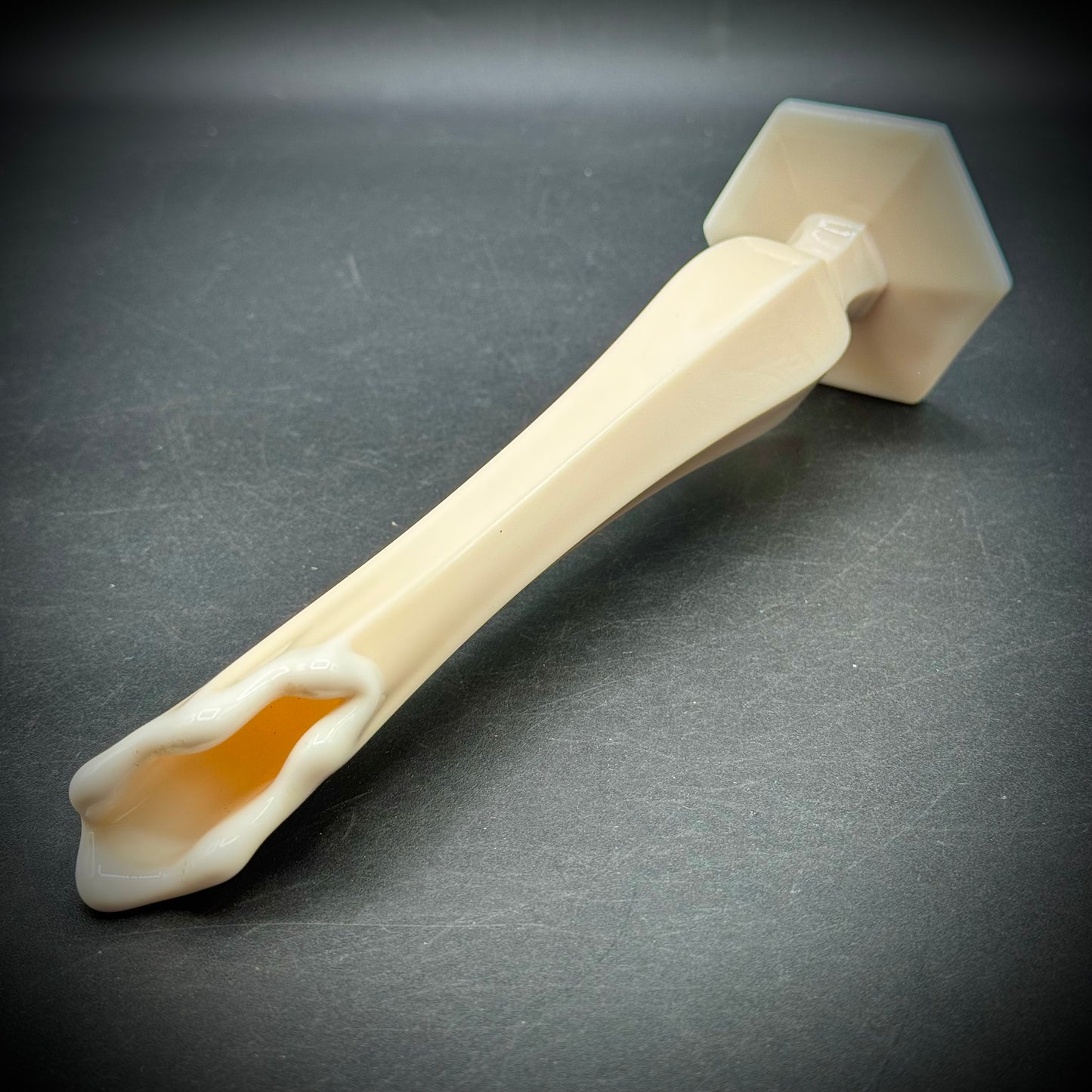 Westmoreland Almond Milk Glass Swung Vase