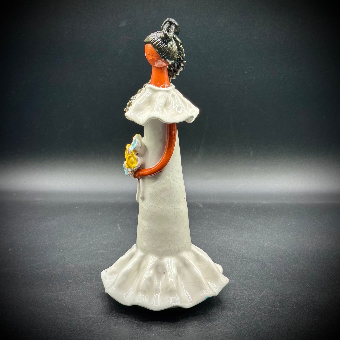 Artisan Made Dominican Terra Cotta Faceless Doll Ceramic Figurine