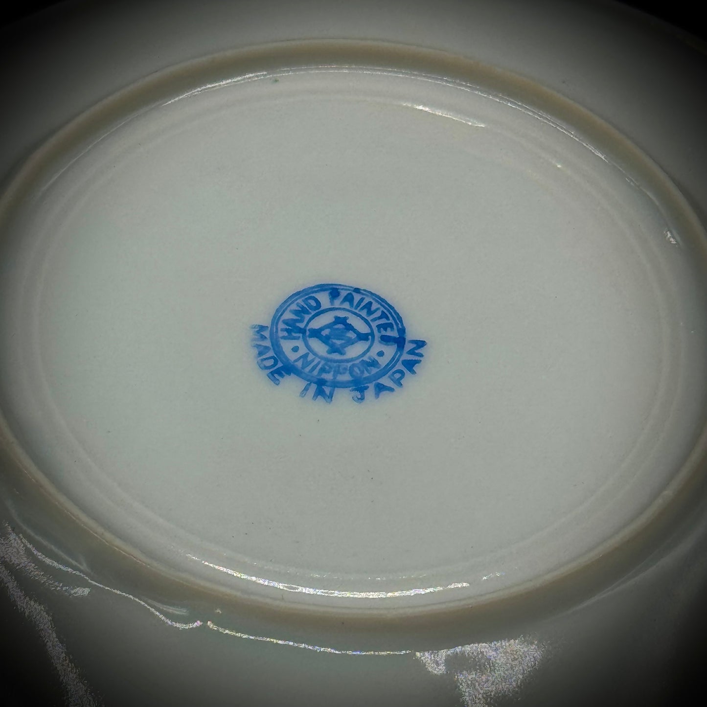 Vintage Hand Painted Nippon Japan Butterfly & Gold Motif Tea Cup & Saucer