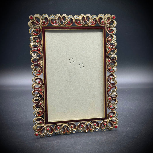 Beautiful Enamel & Crystal Frame