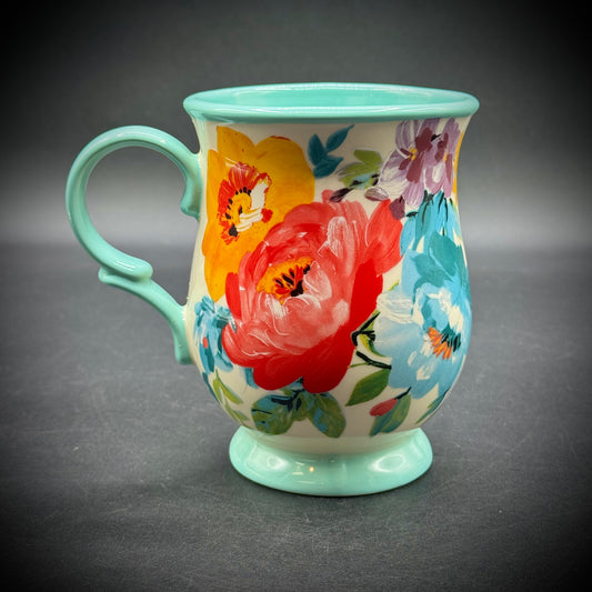 New with Label Pioneer Woman Light Blue Flower Mug