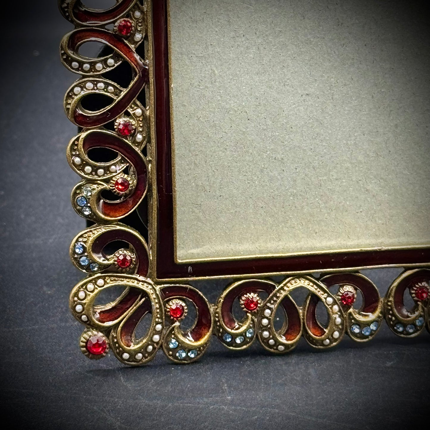 Beautiful Enamel & Crystal Frame