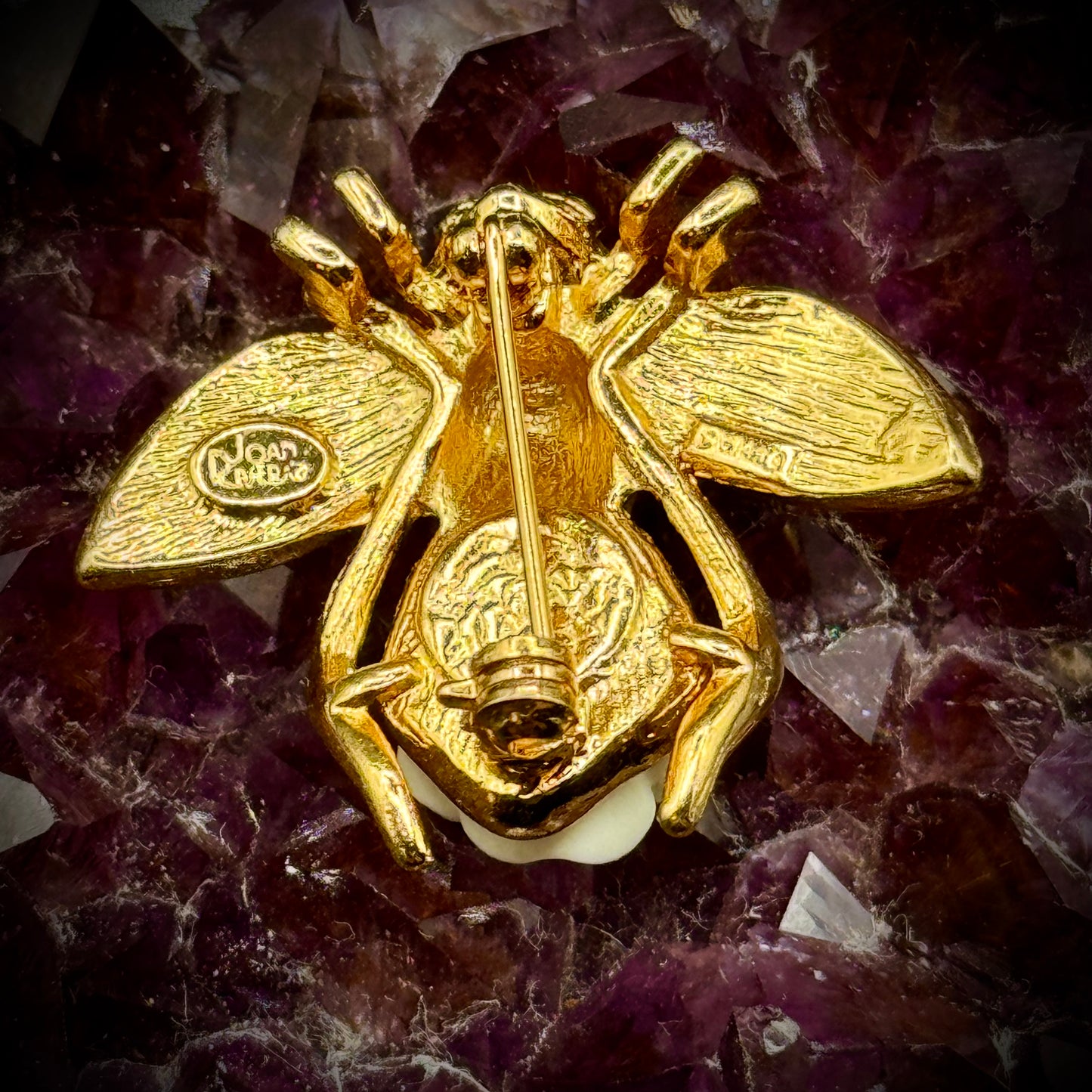 RARE Joan Rivers Signed Limited Edition Gardenia Bee Pin