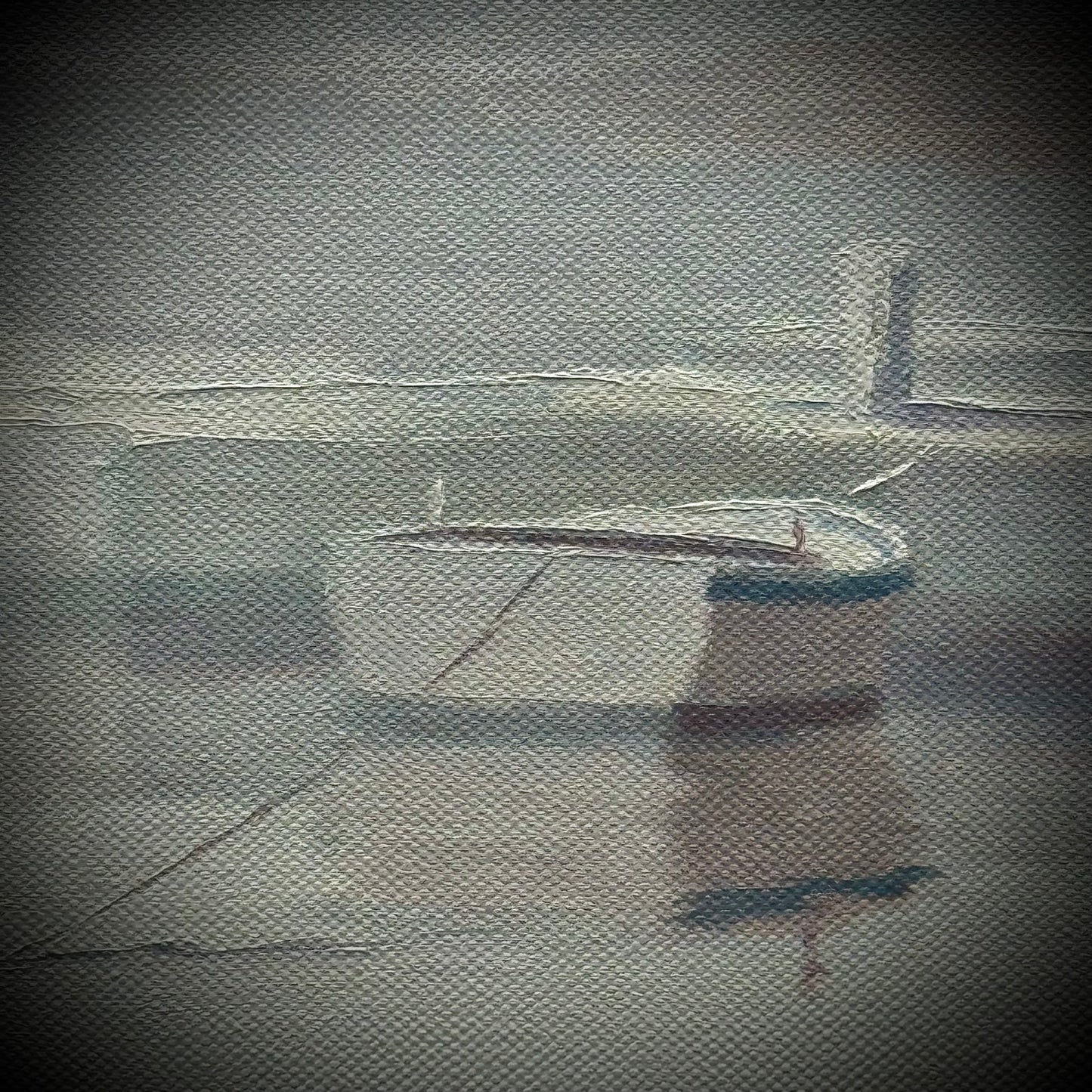 Beautiful Original Boat on Water Oil Painting - Artist Signed on Stretch Canvas