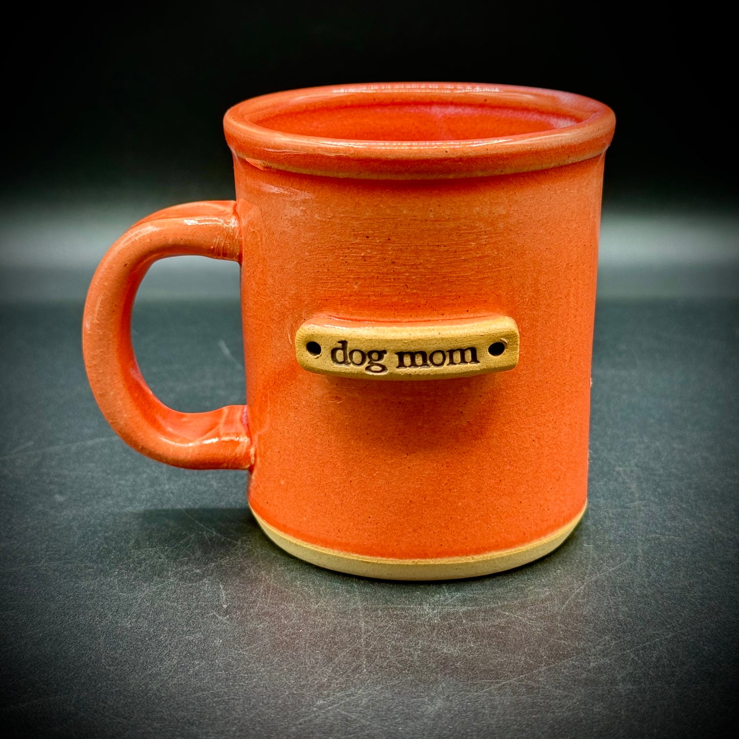 Hand Crafted 'Dog Mom' Mug by Mud Love