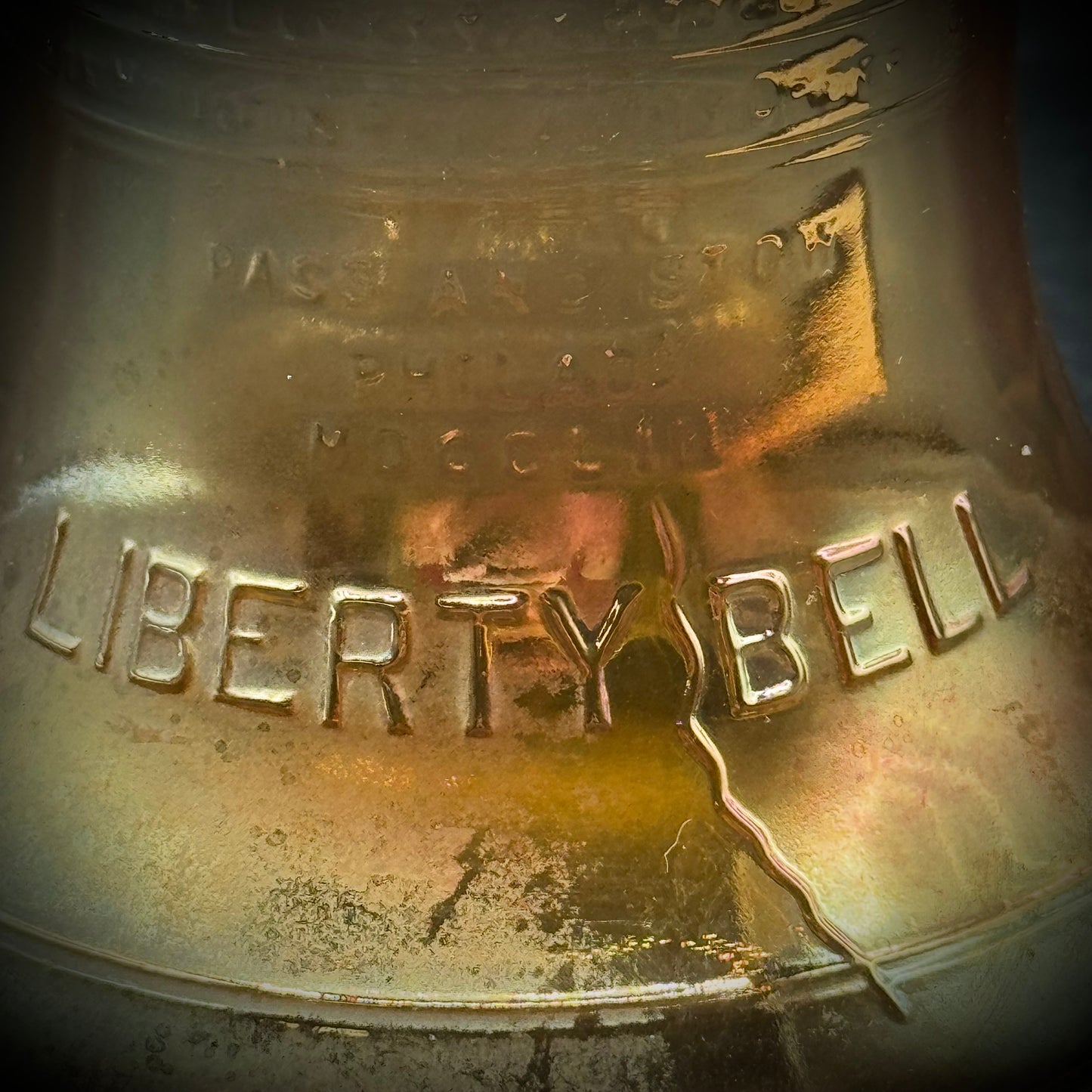 Vintage Carnival Glass Liberty Bell Bank