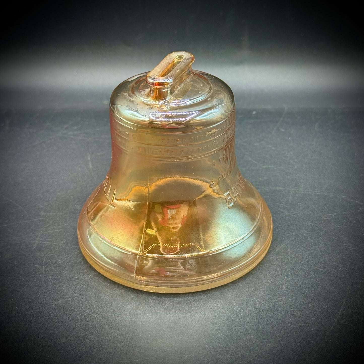 Vintage Carnival Glass Liberty Bell Bank