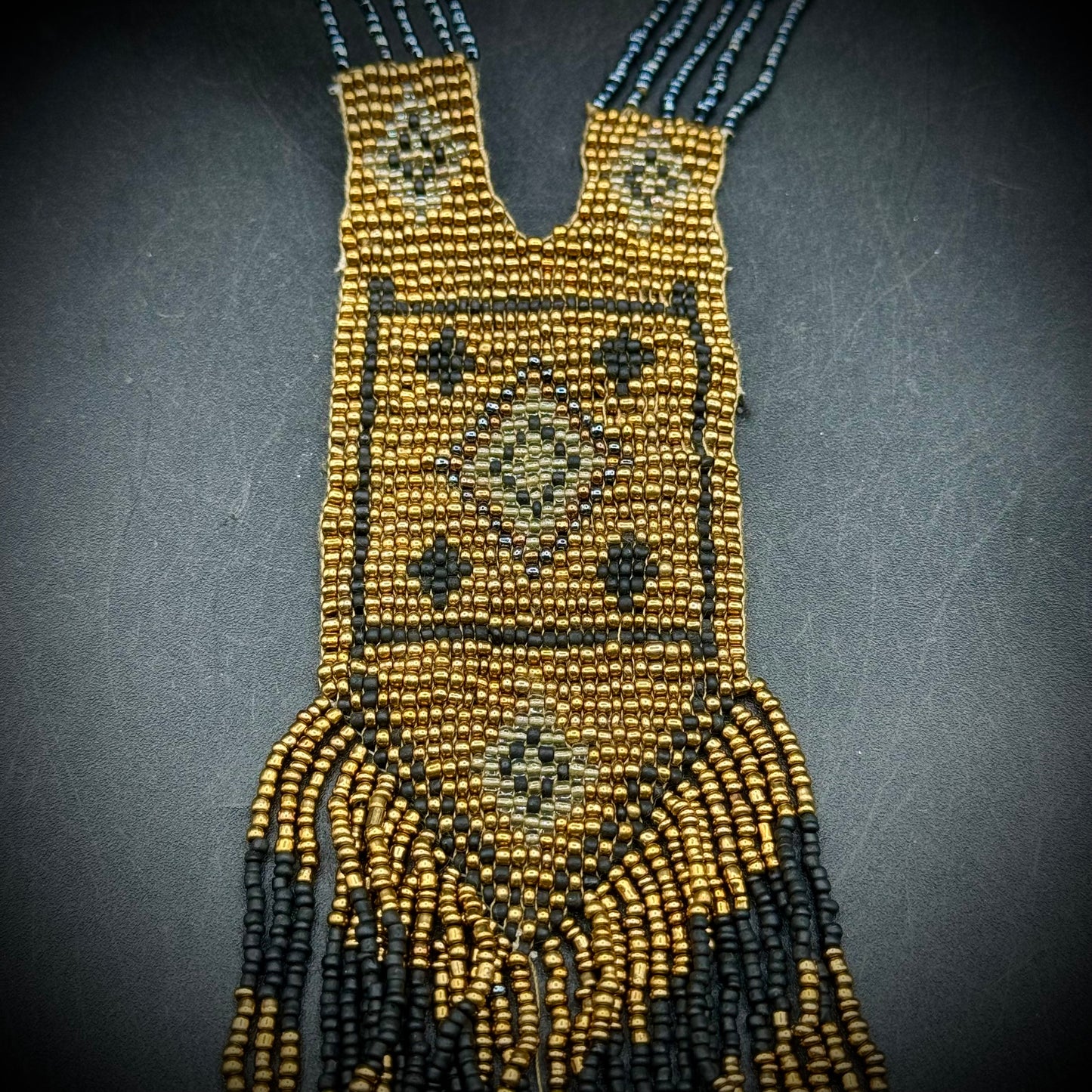 1920s Seed-Beaded Flapper Necklace/Sautoir Fabulous Art Deco