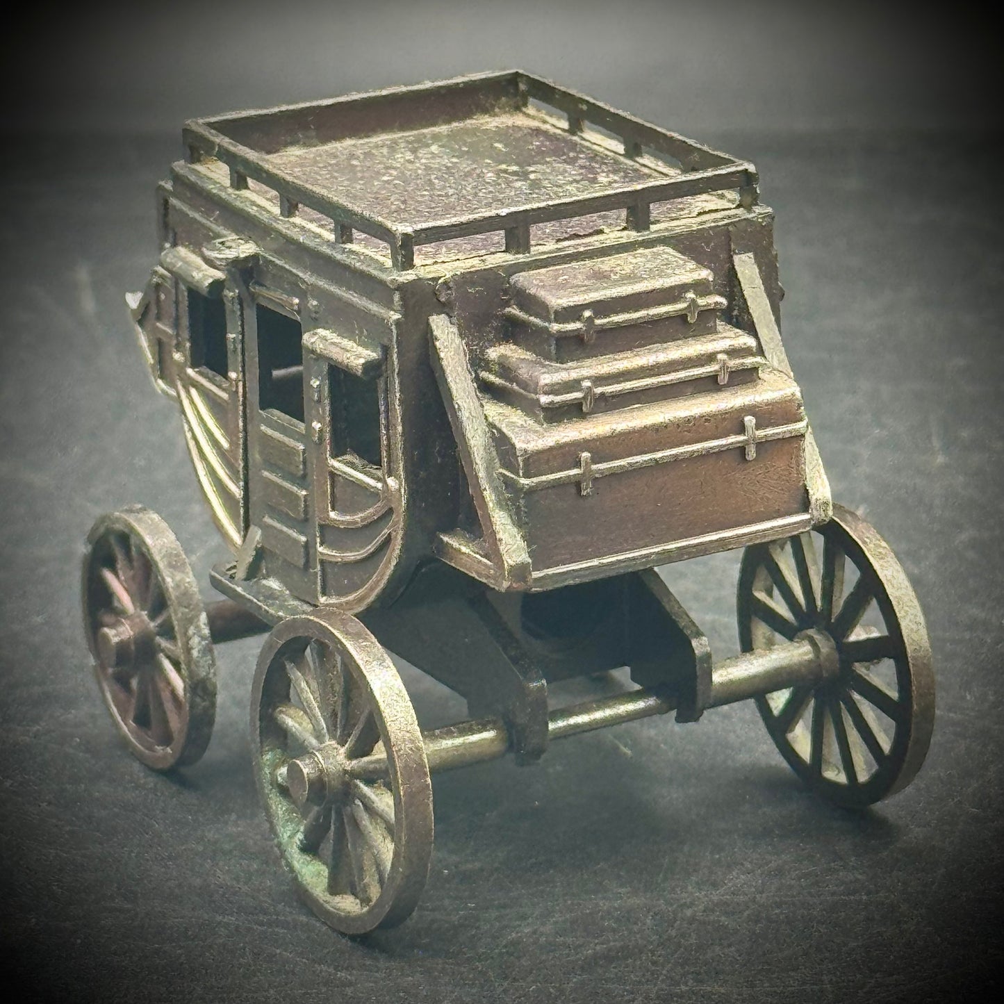 Vintage Metal Pencil Sharpener #01 - Stagecoach - Made in Hong Kong