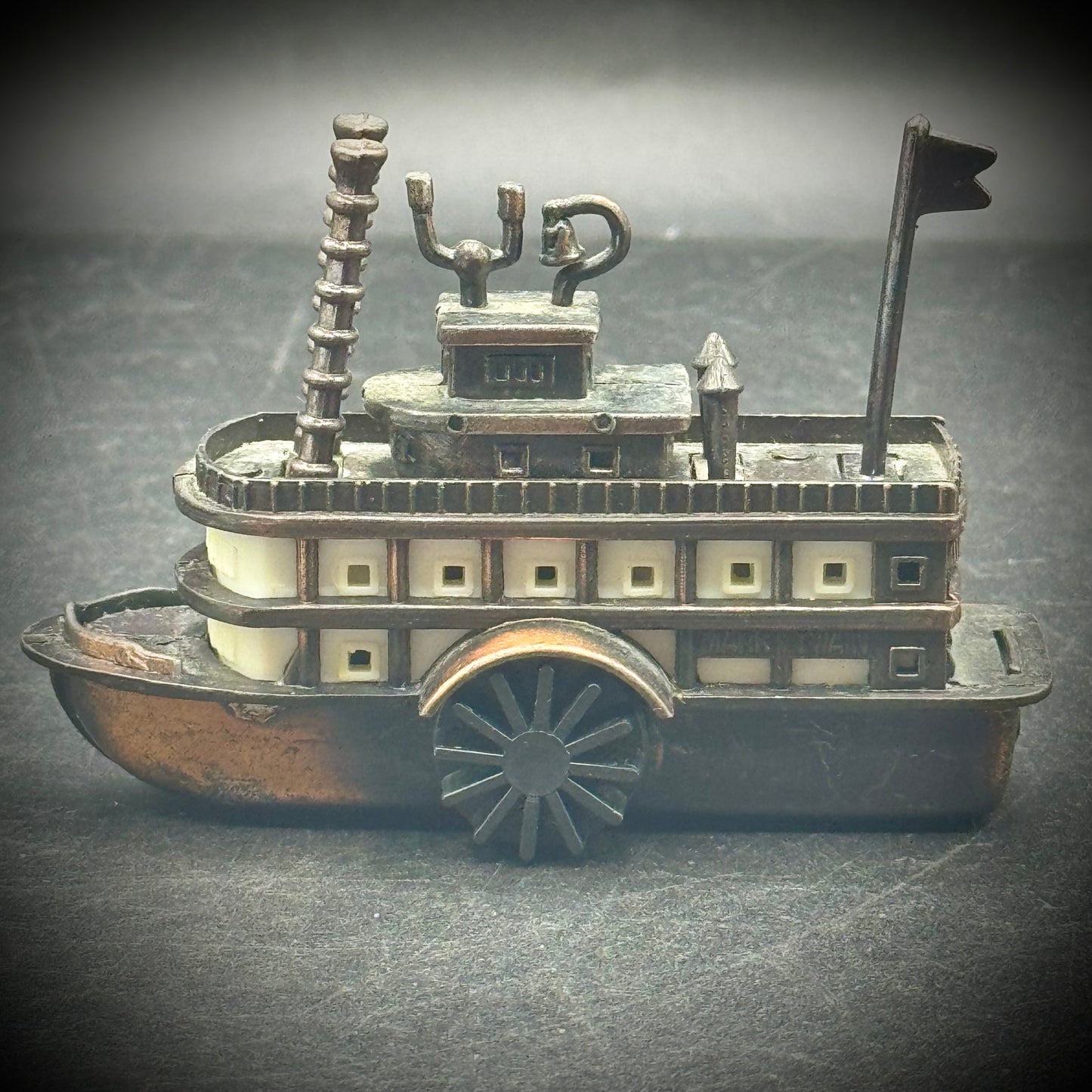 Vintage Metal Pencil Sharpener #02 - Mark Twain Riverboat