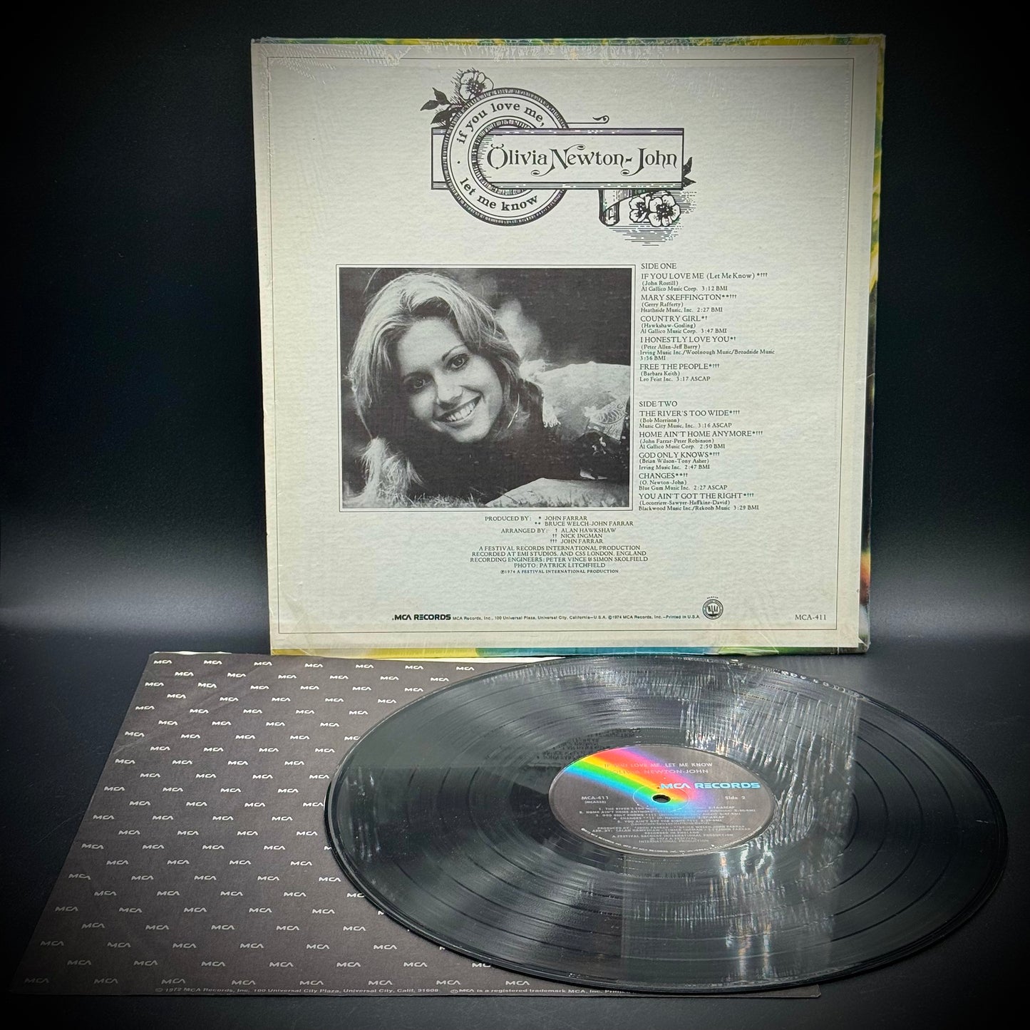 Vintage Olivia Newton-John "If You Love Me..." Vinyl Album