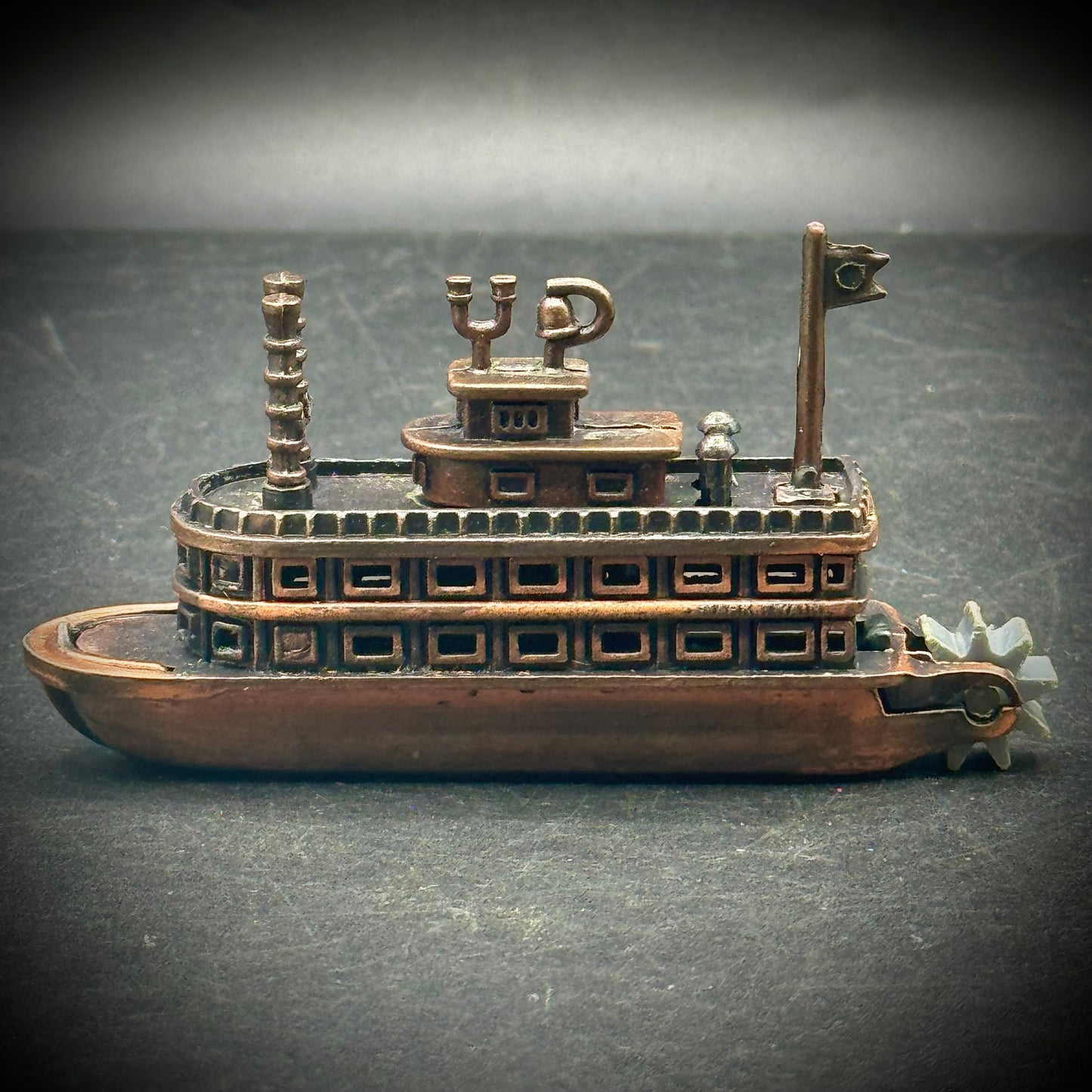 Vintage Metal Pencil Sharpener #10 - Steamboat