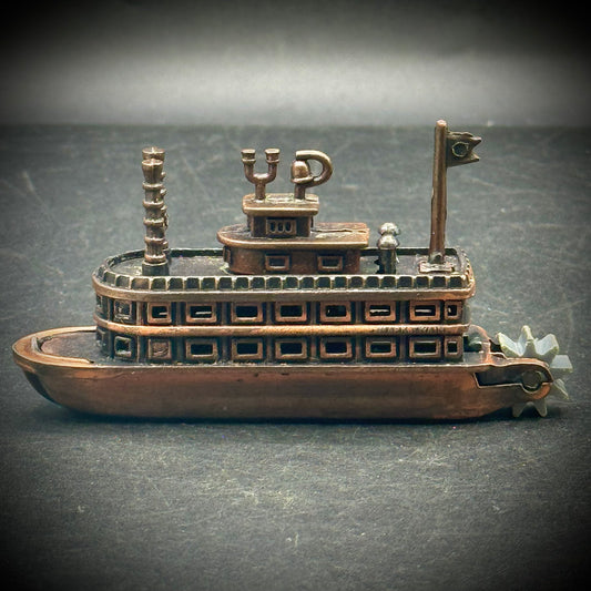 Vintage Metal Pencil Sharpener #10 - Steamboat