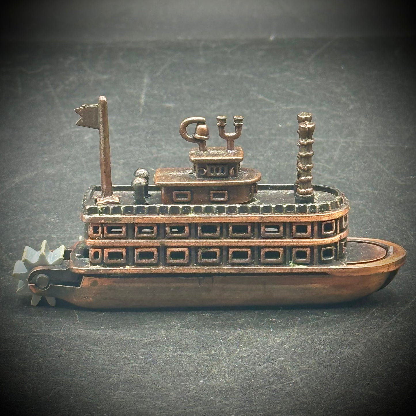 Vintage Metal Pencil Sharpener #10 - Steamboat